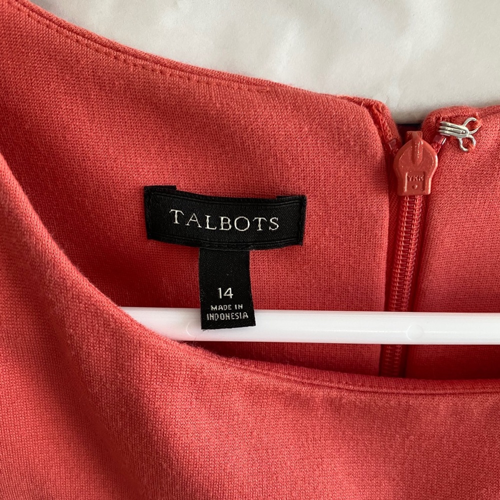 Talbots Color Block Ponte Sheath Dress - Picture 2 of 3